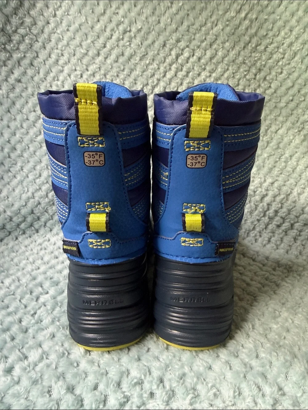 Merrell Kids Blue and Navy Insulated Snow Boots
